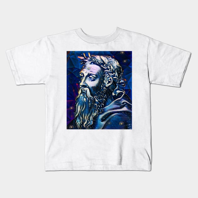 Heraclitus Dark Night Portrait | Heraclitus Artwork 5 Kids T-Shirt by JustLit